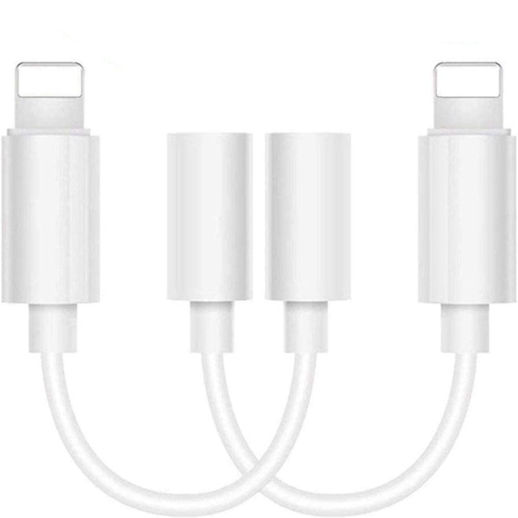 Zs-kl21836 2 PCS 8 Pin to 3.5mm Earphone Adapter Audio Adapter, Support All iOS System