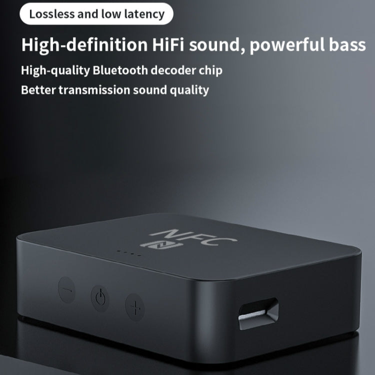 R6 NFC Bluetooth 5.0 Desktop Music Receiver Bluetooth Receiver, Support TF Card
