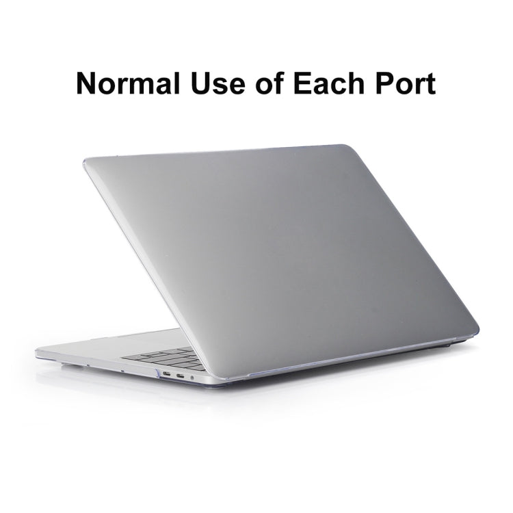ENKAY Hat-Prince 3 in 1 For MacBook Pro 13 inch A2289 / A2251 (2020) Crystal Hard Shell Protective Case + Europe Version Ultra-thin TPU Keyboard Protector Cover + Anti-dust Plugs Set
