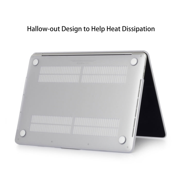 ENKAY Hat-Prince 3 in 1 For MacBook Pro 13 inch A2289 / A2251 (2020) Crystal Hard Shell Protective Case + Europe Version Ultra-thin TPU Keyboard Protector Cover + Anti-dust Plugs Set