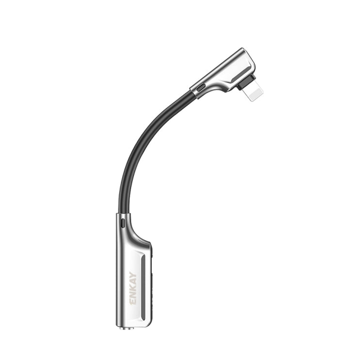 ENKAY ENK-AT103 8 Pin to 3.5mm Audio ＆ 8 Pin Charging Interfaces Converter Zinc Alloy Adapter