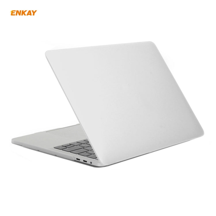 ENKAY 3 in 1 Matte Laptop Protective Case + US Version TPU Keyboard Film + Anti-dust Plugs Set for MacBook Pro 13.3 inch A1706 / A1989 / A2159 (with Touch Bar)