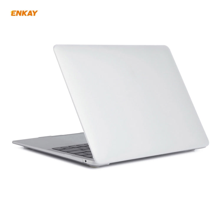 ENKAY 3 in 1 Matte Laptop Protective Case + EU Version TPU Keyboard Film + Anti-dust Plugs Set for MacBook Air 13.3 inch A2179 & A2337 (2020)