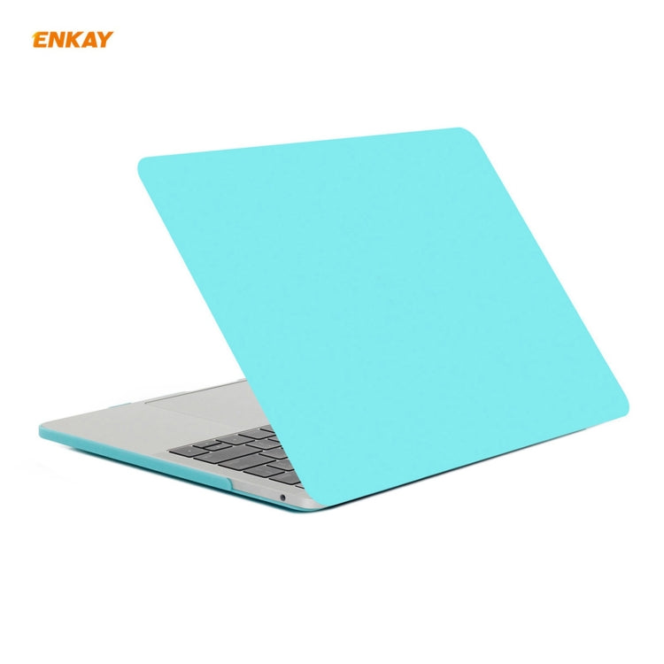 ENKAY 3 in 1 Matte Laptop Protective Case + EU Version TPU Keyboard Film + Anti-dust Plugs Set for MacBook Pro 13.3 inch A2251 & A2289 & A2338 (with Touch Bar)