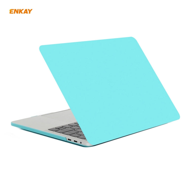 ENKAY 3 in 1 Matte Laptop Protective Case + EU Version TPU Keyboard Film + Anti-dust Plugs Set for MacBook Pro 16 inch A2141 (带Touch Bar) (with Touch Bar)