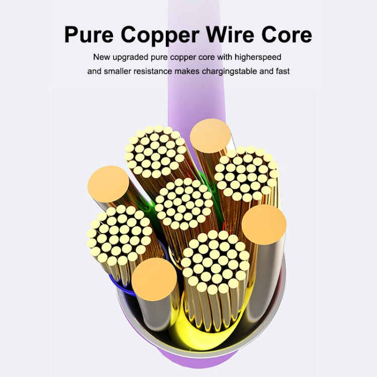 ENKAY Hat-Prince ENK-CB211 2.4A USB to 8 Pin 90 Degree Elbow Silicone Data Sync Fast Charging Cable, Cable Length: 1.8m