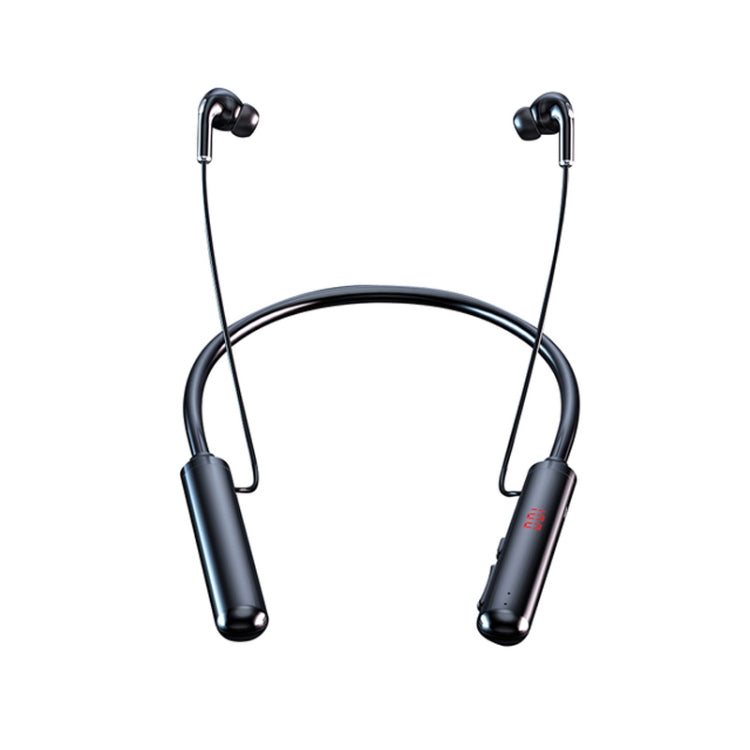 960 Neckband Magnetic Stereo Headphone with LED Display Support TF Card