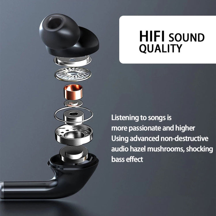 960 Neckband Magnetic Stereo Headphone with LED Display Support TF Card