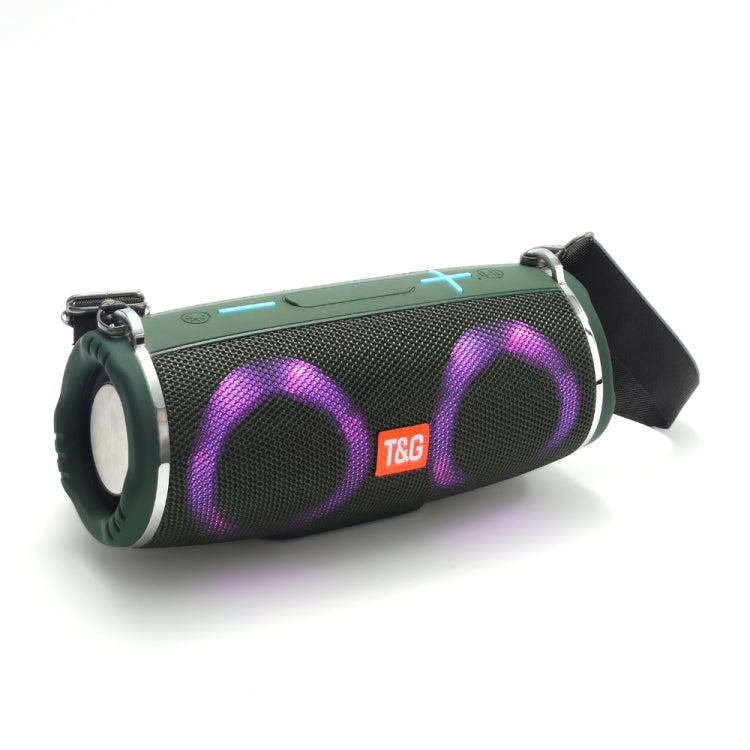 T&G TG642 RGB Light Waterproof  Portable Bluetooth Speaker Support FM / TF Card