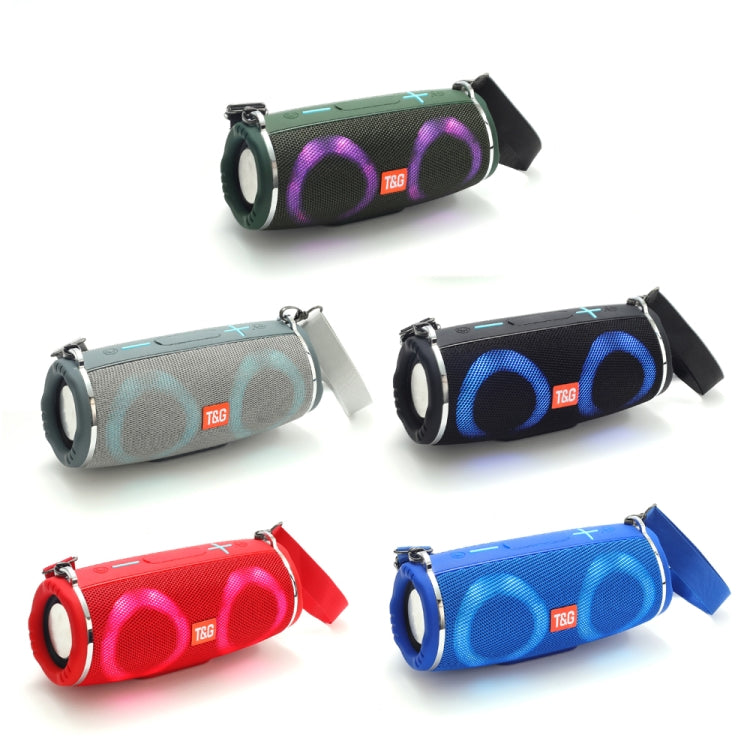 T&G TG642 RGB Light Waterproof  Portable Bluetooth Speaker Support FM / TF Card