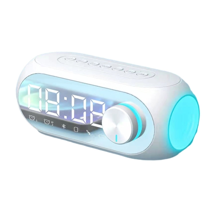 AEC S8 Alarm Clock Bluetooth Speakers with LED Light Support TF / FM