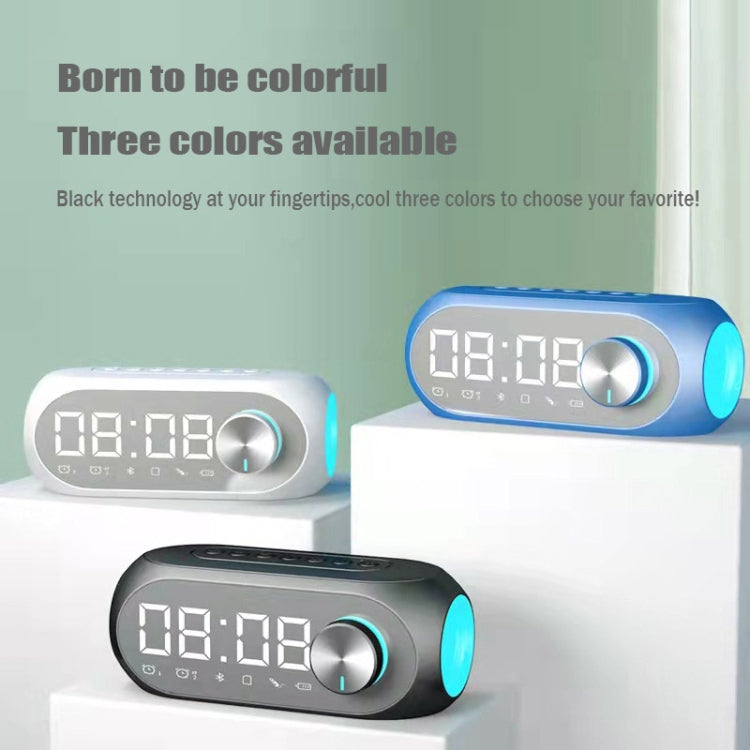 AEC S8 Alarm Clock Bluetooth Speakers with LED Light Support TF / FM
