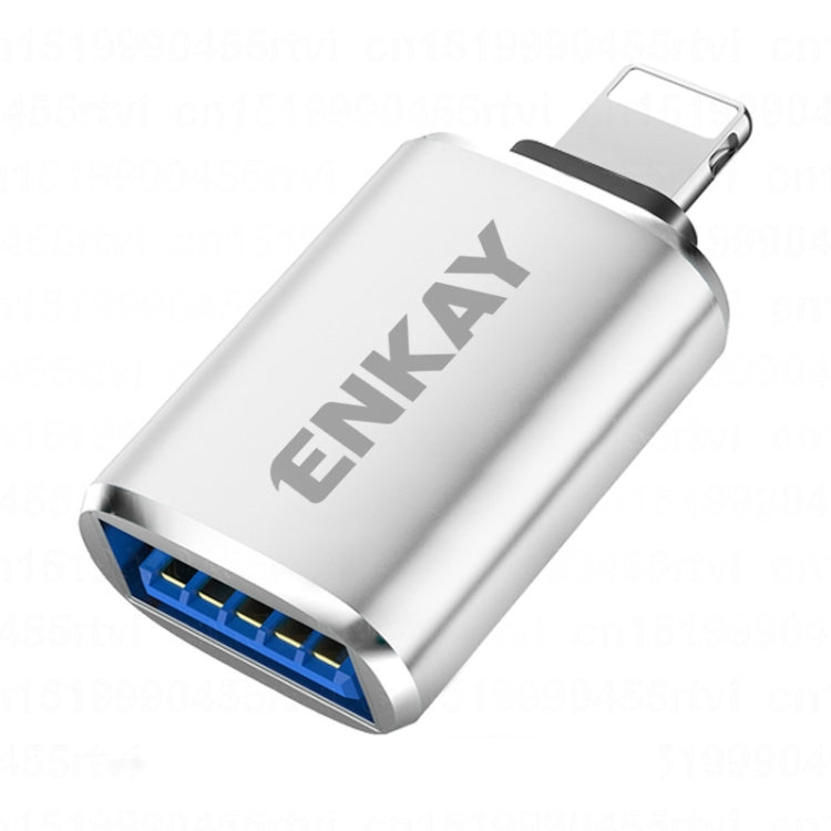 ENKAY ENK-AT110 8 Pin Male to USB 3.0 Female Aluminium Alloy OTG Adapter