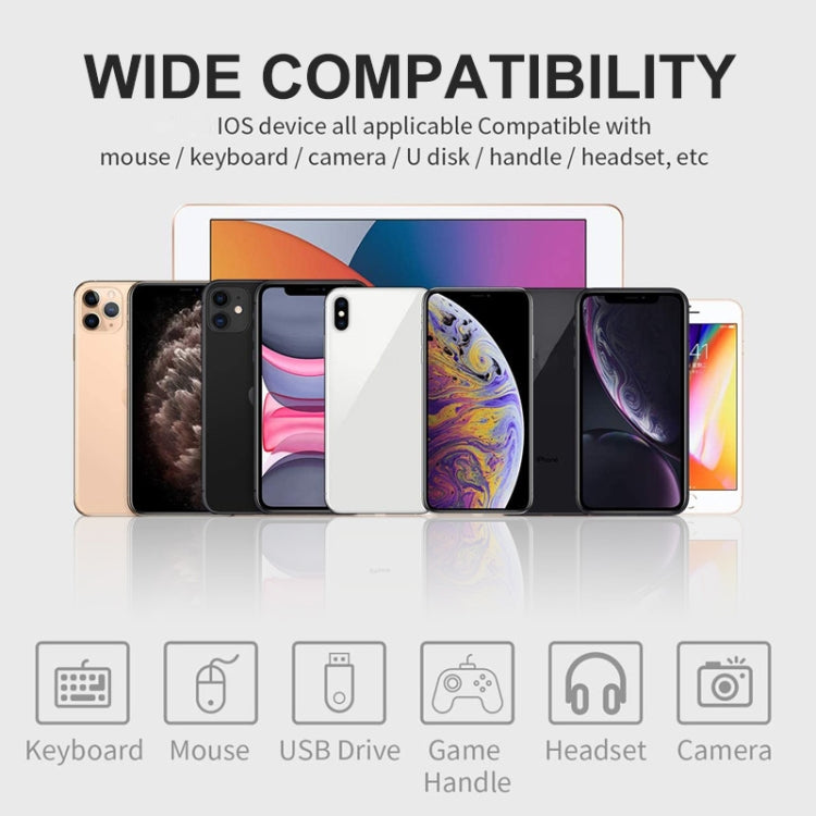 ENKAY ENK-AT110 8 Pin Male to USB 3.0 Female Aluminium Alloy OTG Adapter