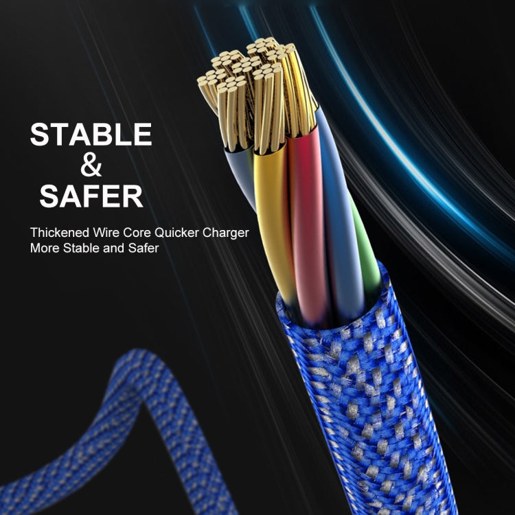 ENKAY ENK-CB121 1.5m 3 in 1 USB 3.0 to Type-C / 8 Pin / Micro USB 5A Fast Charging Cable