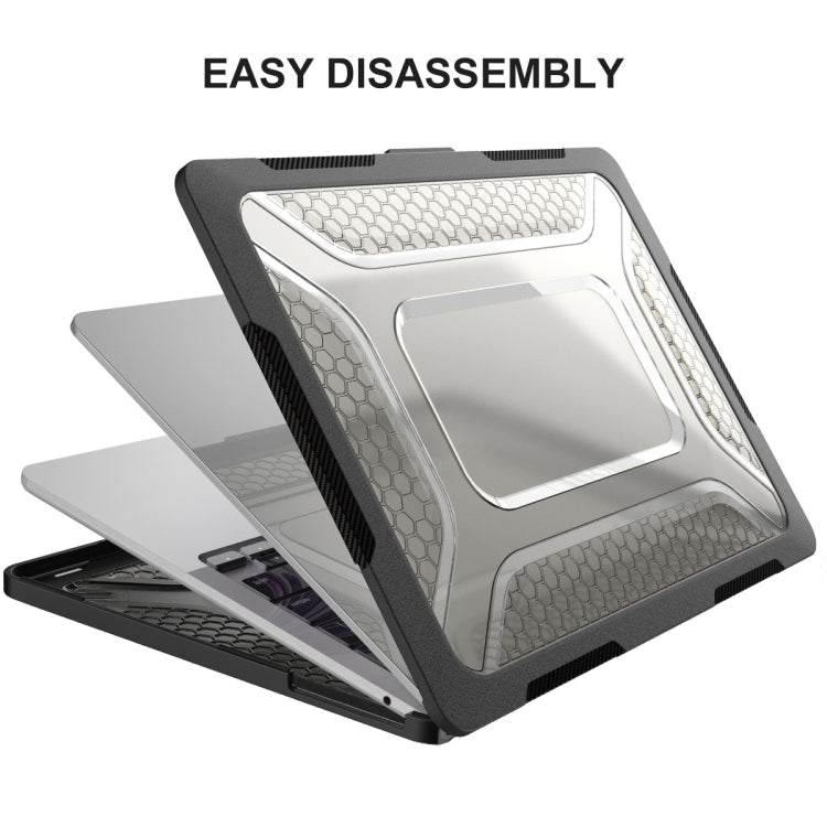 For MacBook Air 13.6 2022/2024 A2681 (M2) / A3113 (M3) ENKAY Hat-Prince 3 in 1 Protective Bracket  Case Cover Hard Shell with TPU Keyboard Film / Anti-dust Plugs