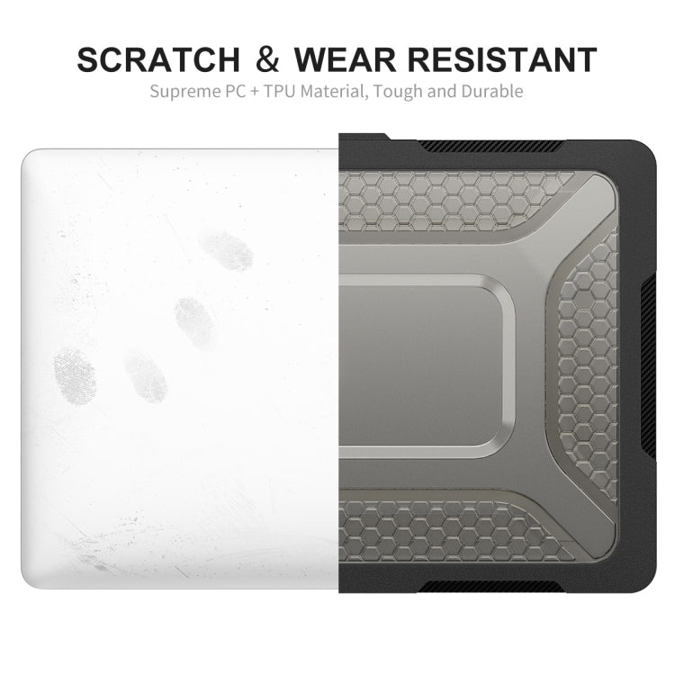 For MacBook Air 13.6 2022/2024 A2681 (M2) / A3113 (M3) ENKAY Hat-Prince 3 in 1 Protective Bracket  Case Cover Hard Shell with TPU Keyboard Film / Anti-dust Plugs