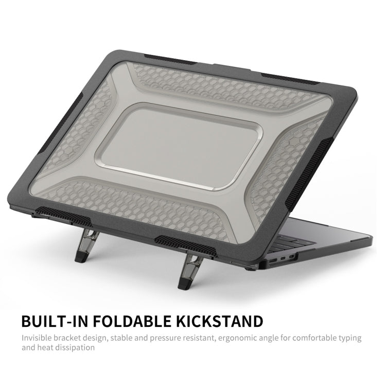 For MacBook Air 13.6 2022/2024 A2681 (M2) / A3113 (M3) ENKAY Hat-Prince 3 in 1 Protective Bracket  Case Cover Hard Shell with TPU Keyboard Film / Anti-dust Plugs