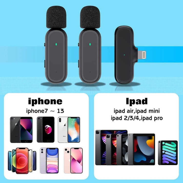 2 Pack Wireless Lavalier Microphone Wireless Noise Reduction Microphone with Charging Case