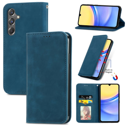 Retro Skin Feel Magnetic Leather Phone Case, For Samsung Galaxy XCover 7, For Samsung Galaxy A55 5G, For Samsung Galaxy A35 5G, For Samsung Galaxy S24 Ultra 5G, For Samsung Galaxy S24+ 5G, For Samsung Galaxy S24 5G, For Samsung Galaxy A15              ...