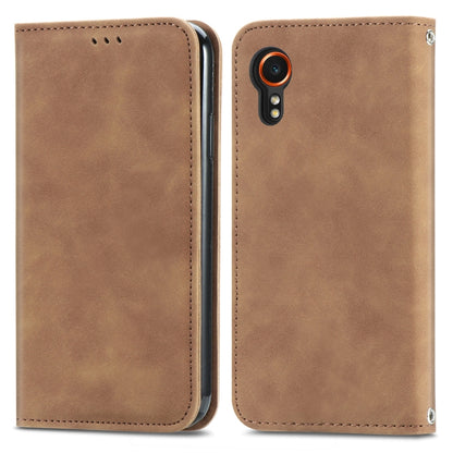 Retro Skin Feel Magnetic Leather Phone Case, For Samsung Galaxy XCover 7, For Samsung Galaxy A55 5G, For Samsung Galaxy A35 5G, For Samsung Galaxy S24 Ultra 5G, For Samsung Galaxy S24+ 5G, For Samsung Galaxy S24 5G, For Samsung Galaxy A15              ...