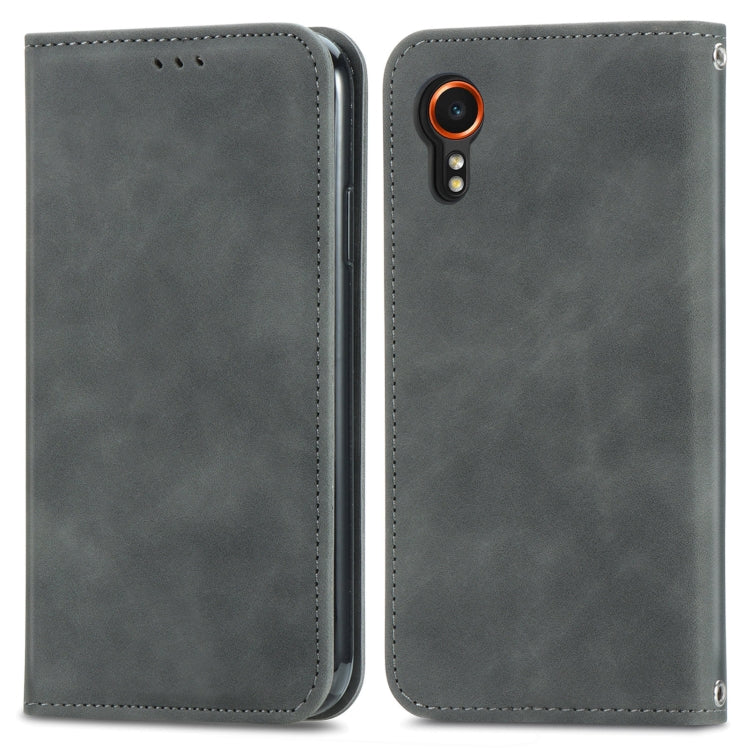Retro Skin Feel Magnetic Leather Phone Case, For Samsung Galaxy XCover 7, For Samsung Galaxy A55 5G, For Samsung Galaxy A35 5G, For Samsung Galaxy S24 Ultra 5G, For Samsung Galaxy S24+ 5G, For Samsung Galaxy S24 5G, For Samsung Galaxy A15              ...