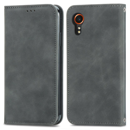 Retro Skin Feel Magnetic Leather Phone Case, For Samsung Galaxy XCover 7, For Samsung Galaxy A55 5G, For Samsung Galaxy A35 5G, For Samsung Galaxy S24 Ultra 5G, For Samsung Galaxy S24+ 5G, For Samsung Galaxy S24 5G, For Samsung Galaxy A15              ...