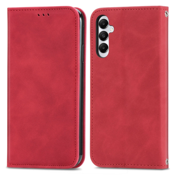 Retro Skin Feel Magnetic Leather Phone Case, For Samsung Galaxy A05s 4G, For Samsung Galaxy A25 5G, For Samsung Galaxy S23 FE 5G, For Samsung Galaxy A24 5G, For Samsung Galaxy S23 Ultra 5G, For Samsung Galaxy S23+ 5G, For Samsung Galaxy S23 5G         ...