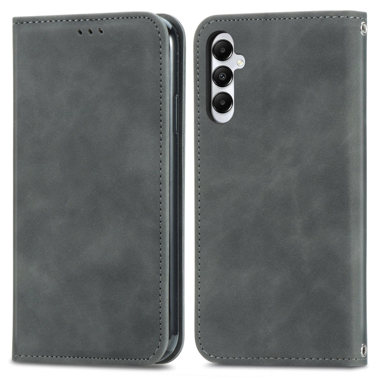 Retro Skin Feel Magnetic Leather Phone Case, For Samsung Galaxy A05s 4G, For Samsung Galaxy A25 5G, For Samsung Galaxy S23 FE 5G, For Samsung Galaxy A24 5G, For Samsung Galaxy S23 Ultra 5G, For Samsung Galaxy S23+ 5G, For Samsung Galaxy S23 5G         ...