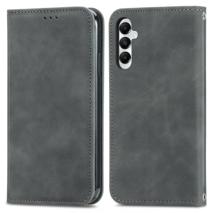 Retro Skin Feel Magnetic Leather Phone Case, For Samsung Galaxy A05s 4G, For Samsung Galaxy A25 5G, For Samsung Galaxy S23 FE 5G, For Samsung Galaxy A24 5G, For Samsung Galaxy S23 Ultra 5G, For Samsung Galaxy S23+ 5G, For Samsung Galaxy S23 5G         ...
