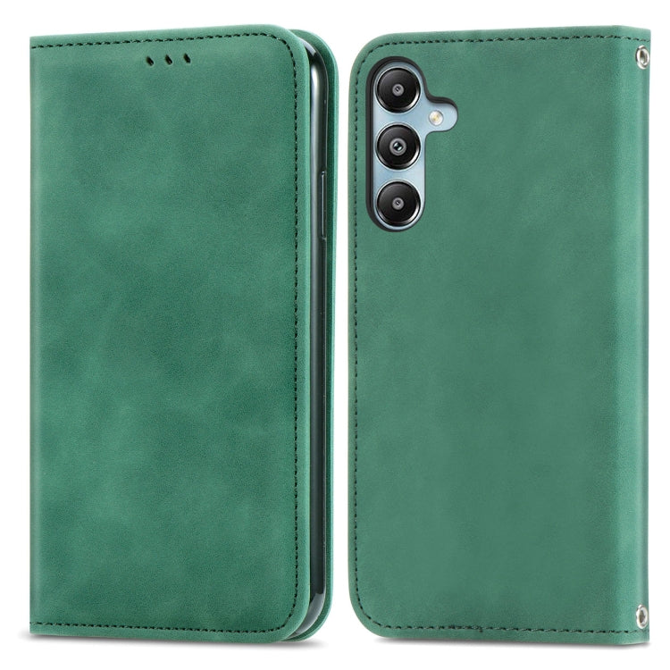 Retro Skin Feel Magnetic Leather Phone Case, For Galaxy S25+ 5G, For Galaxy S25 Ultra 5G, For Galaxy A16, For Galaxy A06, For Galaxy S24 FE 5G, For Samsung Galaxy M35, For Samsung Galaxy M14 4G, For Samsung Galaxy M15