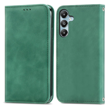Retro Skin Feel Magnetic Leather Phone Case, For Galaxy S25+ 5G, For Galaxy S25 Ultra 5G, For Galaxy A16, For Galaxy A06, For Galaxy S24 FE 5G, For Samsung Galaxy M35, For Samsung Galaxy M14 4G, For Samsung Galaxy M15