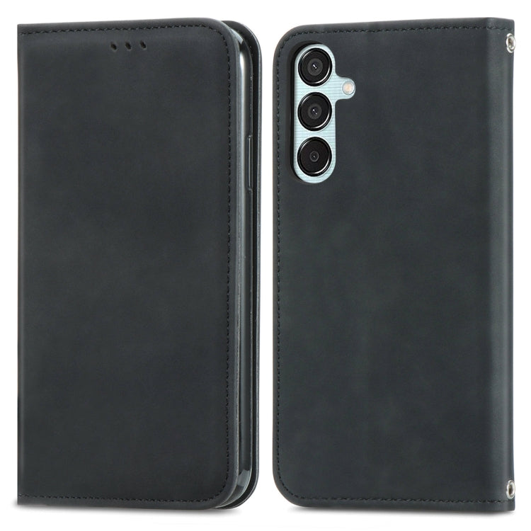 Retro Skin Feel Magnetic Leather Phone Case, For Galaxy S25+ 5G, For Galaxy S25 Ultra 5G, For Galaxy A16, For Galaxy A06, For Galaxy S24 FE 5G, For Samsung Galaxy M35, For Samsung Galaxy M14 4G, For Samsung Galaxy M15