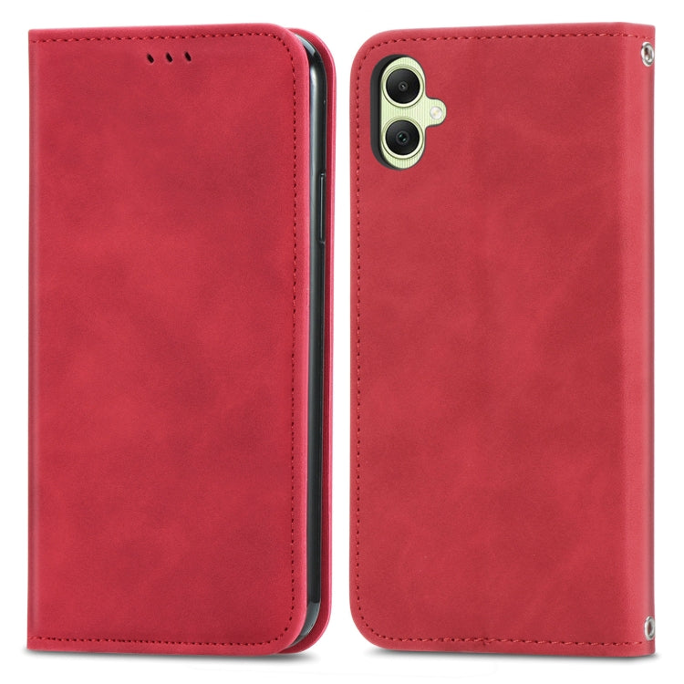 Retro Skin Feel Magnetic Leather Phone Case, For Galaxy S25+ 5G, For Galaxy S25 Ultra 5G, For Galaxy A16, For Galaxy A06, For Galaxy S24 FE 5G, For Samsung Galaxy M35, For Samsung Galaxy M14 4G, For Samsung Galaxy M15