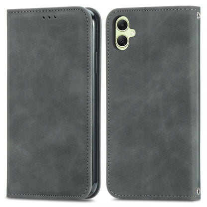 Retro Skin Feel Magnetic Leather Phone Case, For Galaxy S25+ 5G, For Galaxy S25 Ultra 5G, For Galaxy A16, For Galaxy A06, For Galaxy S24 FE 5G, For Samsung Galaxy M35, For Samsung Galaxy M14 4G, For Samsung Galaxy M15