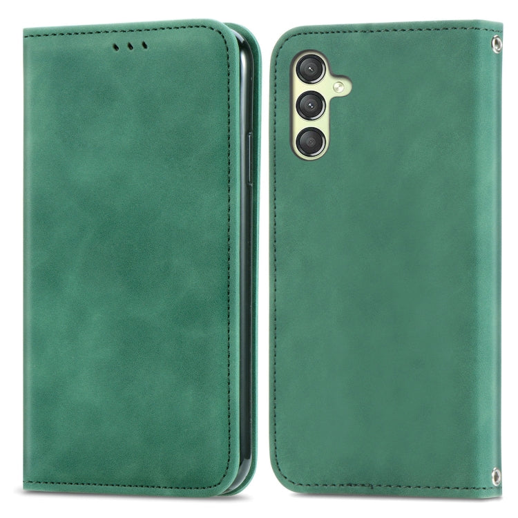 Retro Skin Feel Magnetic Leather Phone Case, For Samsung Galaxy A05s 4G, For Samsung Galaxy A25 5G, For Samsung Galaxy S23 FE 5G, For Samsung Galaxy A24 5G, For Samsung Galaxy S23 Ultra 5G, For Samsung Galaxy S23+ 5G, For Samsung Galaxy S23 5G         ...