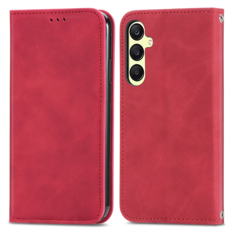 Retro Skin Feel Magnetic Leather Phone Case, For Samsung Galaxy A05s 4G, For Samsung Galaxy A25 5G, For Samsung Galaxy S23 FE 5G, For Samsung Galaxy A24 5G, For Samsung Galaxy S23 Ultra 5G, For Samsung Galaxy S23+ 5G, For Samsung Galaxy S23 5G         ...
