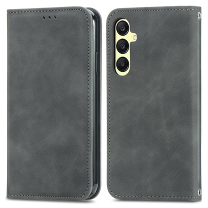 Retro Skin Feel Magnetic Leather Phone Case, For Samsung Galaxy A05s 4G, For Samsung Galaxy A25 5G, For Samsung Galaxy S23 FE 5G, For Samsung Galaxy A24 5G, For Samsung Galaxy S23 Ultra 5G, For Samsung Galaxy S23+ 5G, For Samsung Galaxy S23 5G         ...