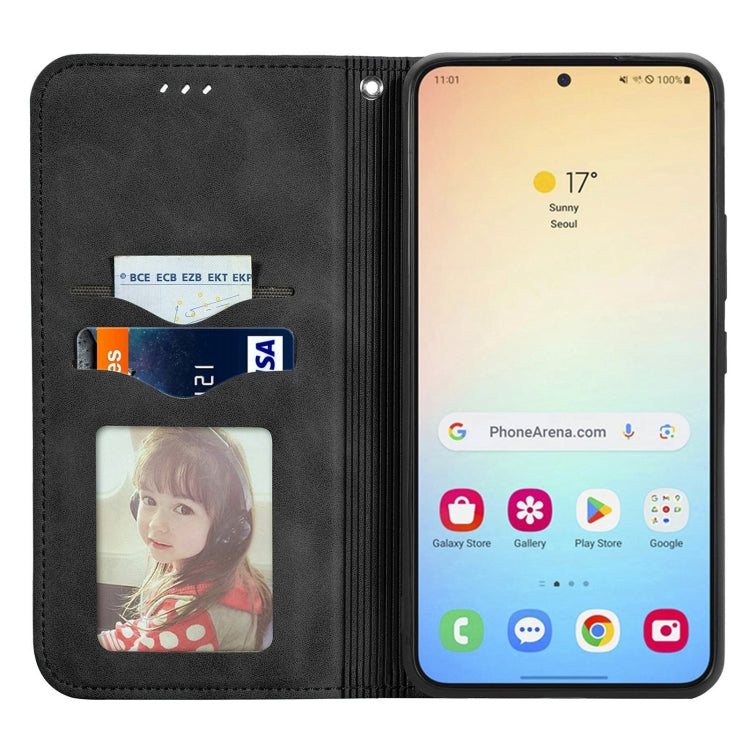 Retro Skin Feel Magnetic Leather Phone Case, For Galaxy S25+ 5G, For Galaxy S25 Ultra 5G, For Galaxy A16, For Galaxy A06, For Galaxy S24 FE 5G, For Samsung Galaxy M35, For Samsung Galaxy M14 4G, For Samsung Galaxy M15