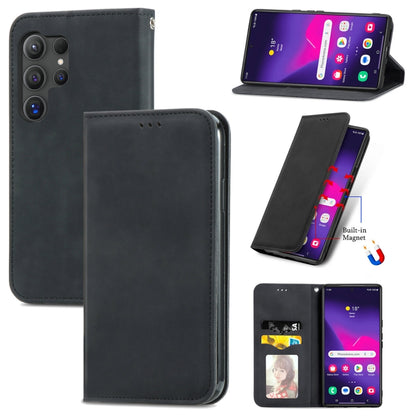 Retro Skin Feel Magnetic Leather Phone Case, For Galaxy S25+ 5G, For Galaxy S25 Ultra 5G, For Galaxy A16, For Galaxy A06, For Galaxy S24 FE 5G, For Samsung Galaxy M35, For Samsung Galaxy M14 4G, For Samsung Galaxy M15