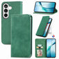 Retro Skin Feel Magnetic Leather Phone Case, For Galaxy S26 FE 5G, For Galaxy S26+ 5G, For Galaxy S26 Ultra 5G, For Galaxy S26 5G, For Galaxy A57 5G, For Galaxy A37 5G, For Galaxy A27 5G, For Galaxy S25 5G