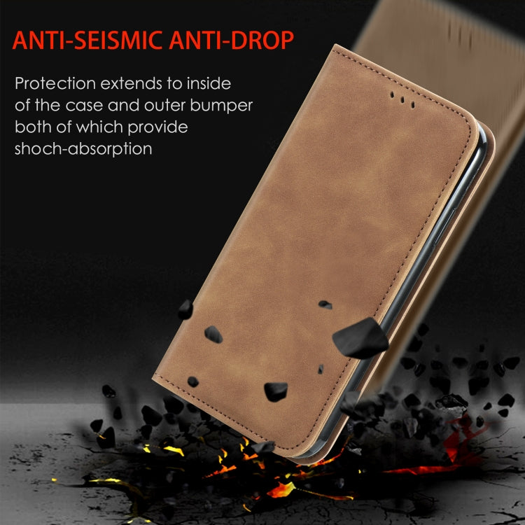 Retro Skin Feel Magnetic Leather Phone Case, For Galaxy S25+ 5G, For Galaxy S25 Ultra 5G, For Galaxy A16, For Galaxy A06, For Galaxy S24 FE 5G, For Samsung Galaxy M35, For Samsung Galaxy M14 4G, For Samsung Galaxy M15