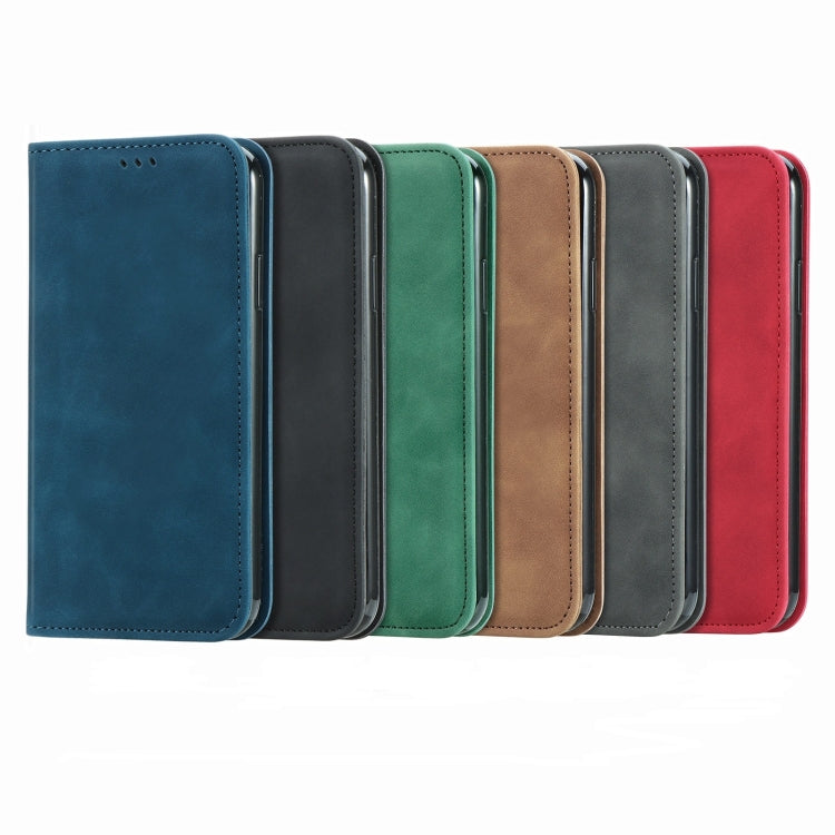 Retro Skin Feel Magnetic Leather Phone Case, For Galaxy S25+ 5G, For Galaxy S25 Ultra 5G, For Galaxy A16, For Galaxy A06, For Galaxy S24 FE 5G, For Samsung Galaxy M35, For Samsung Galaxy M14 4G, For Samsung Galaxy M15