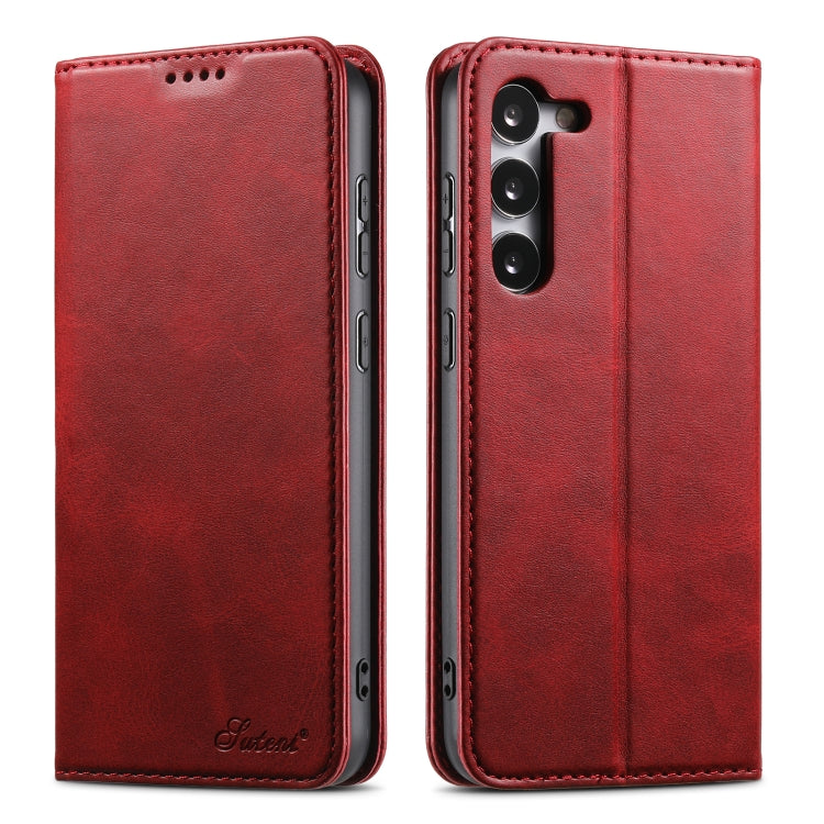Suteni Calf Texture Horizontal Flip Leather Phone Case, For Samsung Galaxy S26+ 5G, For Samsung Galaxy S26 Ultra 5G, For Samsung Galaxy S26 5G, For Samsung Galaxy S25 5G, For Samsung Galaxy S25+ 5G, For Samsung Galaxy S25 Ultra 5G                      ...