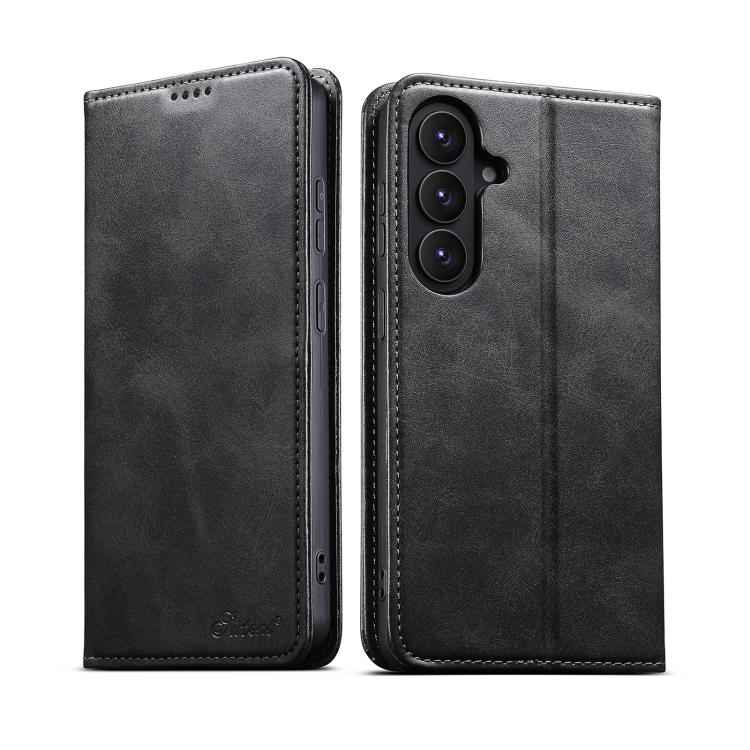 Suteni Calf Texture Horizontal Flip Leather Phone Case, For Samsung Galaxy S26+ 5G, For Samsung Galaxy S26 Ultra 5G, For Samsung Galaxy S26 5G, For Samsung Galaxy S25 5G, For Samsung Galaxy S25+ 5G, For Samsung Galaxy S25 Ultra 5G                      ...