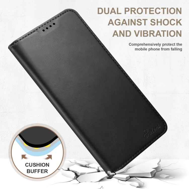 Suteni Calf Texture Horizontal Flip Leather Phone Case, For Samsung Galaxy S26+ 5G, For Samsung Galaxy S26 Ultra 5G, For Samsung Galaxy S26 5G, For Samsung Galaxy S25 5G, For Samsung Galaxy S25+ 5G, For Samsung Galaxy S25 Ultra 5G                      ...