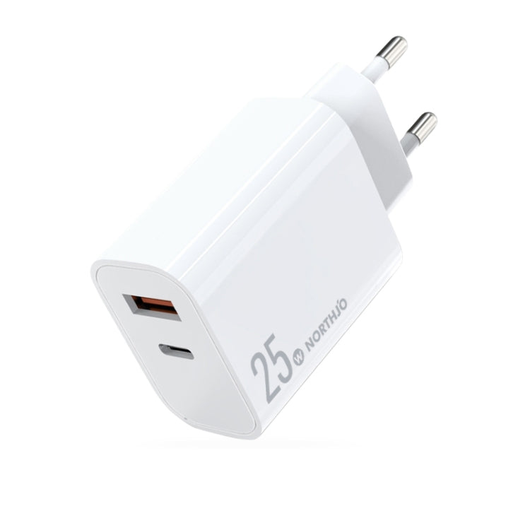 NORTHJO NOPD2502 PD 25W USB-C/Type-C + QC 3.0 USB Dual Ports Fast Charger