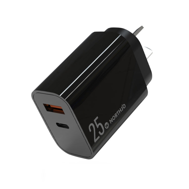 NORTHJO NOPD2502 PD 25W USB-C/Type-C + QC 3.0 USB Dual Ports Fast Charger