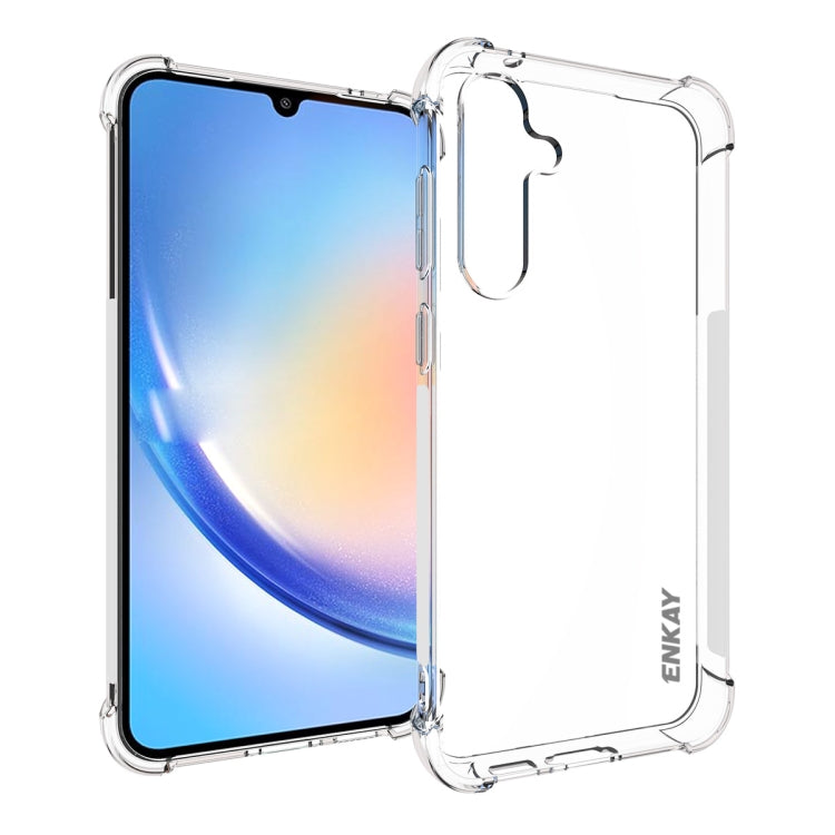 ENKAY Hat-Prince Transparent TPU Shockproof Phone Case, For Samsung Galaxy S26+ 5G, For Samsung Galaxy S26 Ultra 5G, For Samsung Galaxy S26 5G, For Samsung Galaxy A57 5G, For Samsung Galaxy A37 5G, For Samsung Galaxy S25 FE 5G, For Samsung Galaxy M36 5...