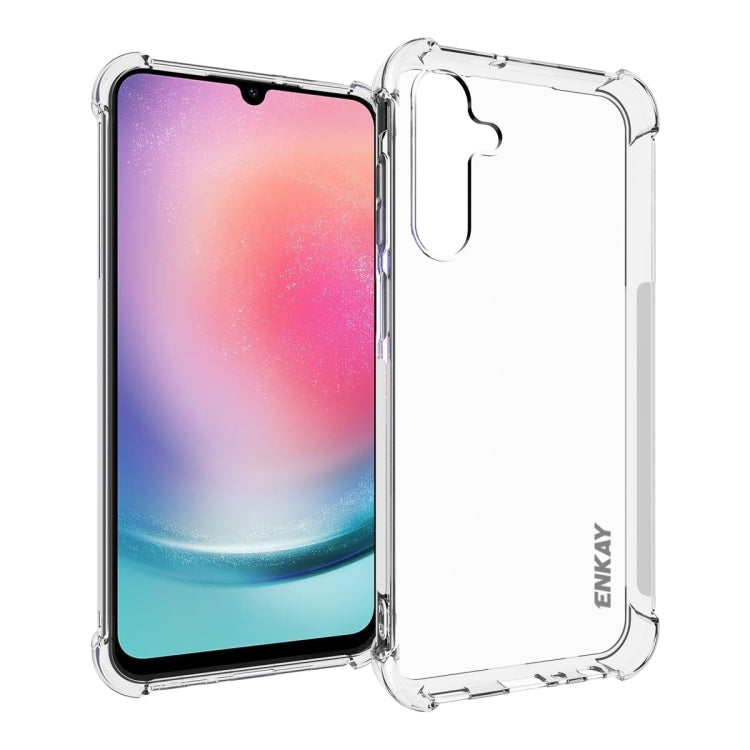 ENKAY Hat-Prince Transparent TPU Shockproof Phone Case, For Samsung Galaxy S26+ 5G, For Samsung Galaxy S26 Ultra 5G, For Samsung Galaxy S26 5G, For Samsung Galaxy A57 5G, For Samsung Galaxy A37 5G, For Samsung Galaxy S25 FE 5G, For Samsung Galaxy M36 5...